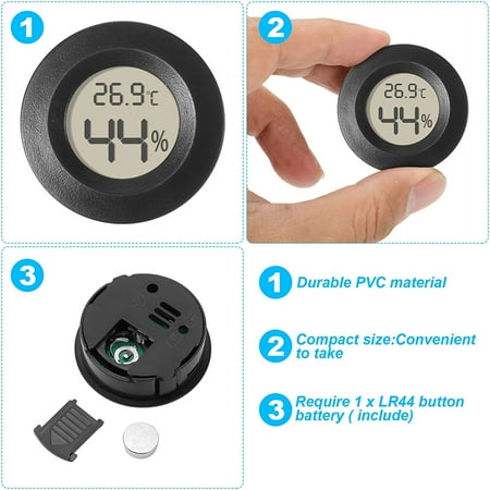 Black For 4pieces Thermometer Humidity Hygrometer Green Black For 4pieces Thermometer Humidity Hygrometer Green